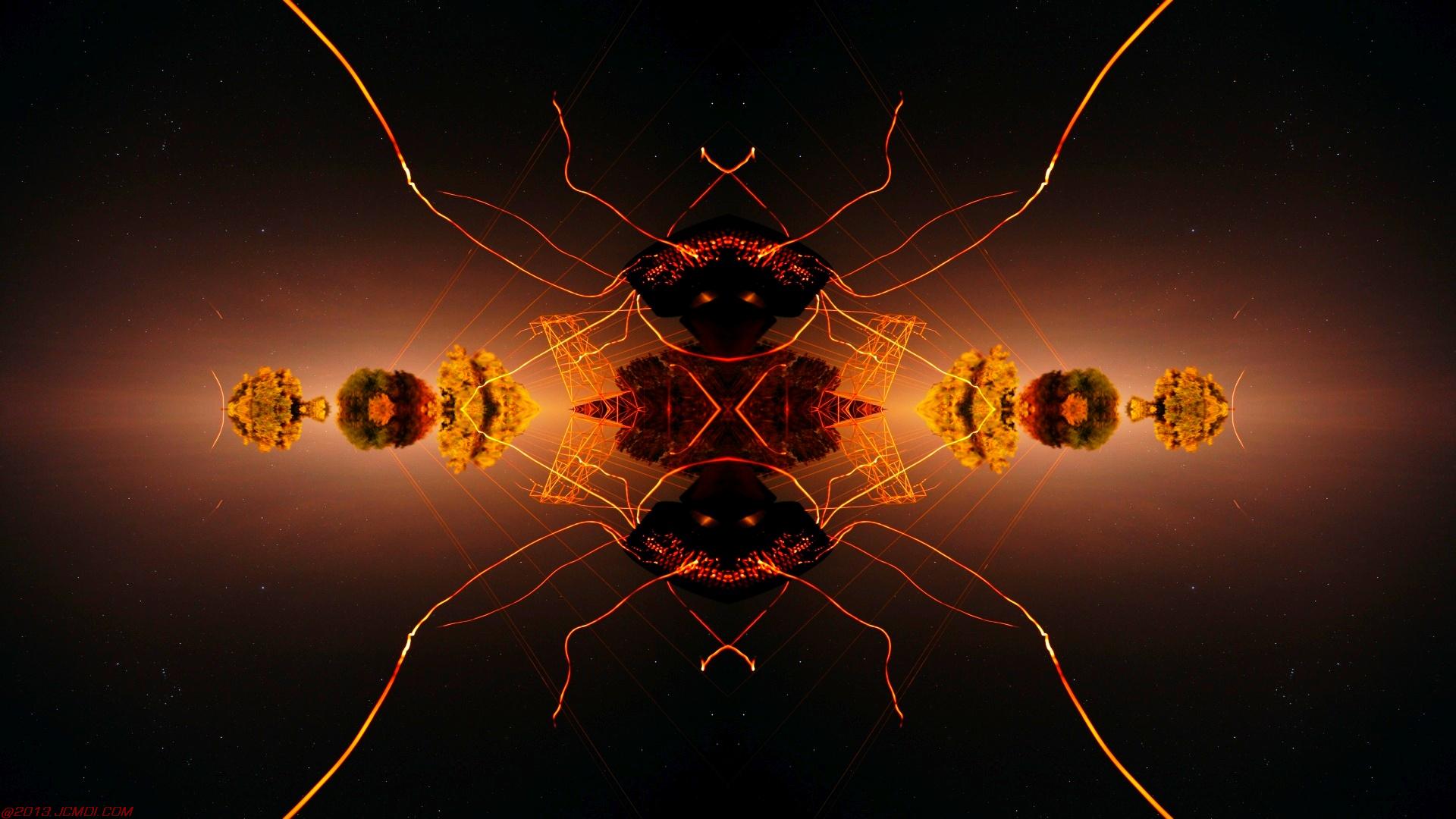 Chimney Sparks Abstract Artwork Timelapse Still Images